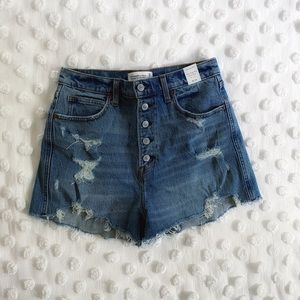 Abercrombie Ultra high rise mom short